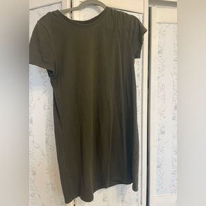 Forever 21 Green T-Shirt Dress